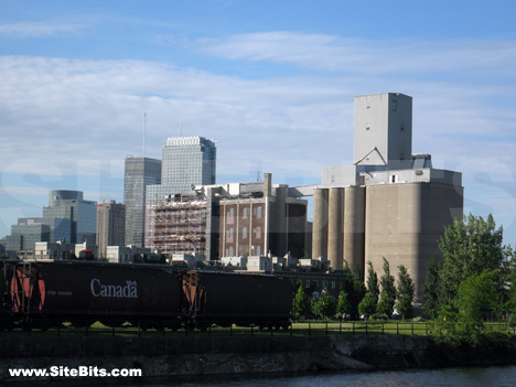 Montreal Skyline from Canal Lachine