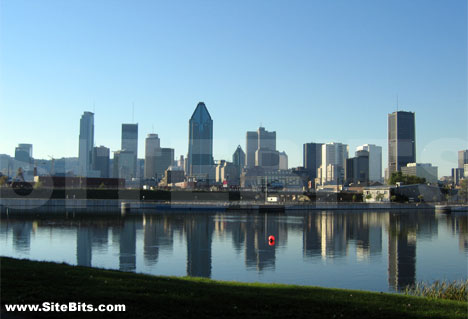 View of Montréal from Canal Lachine